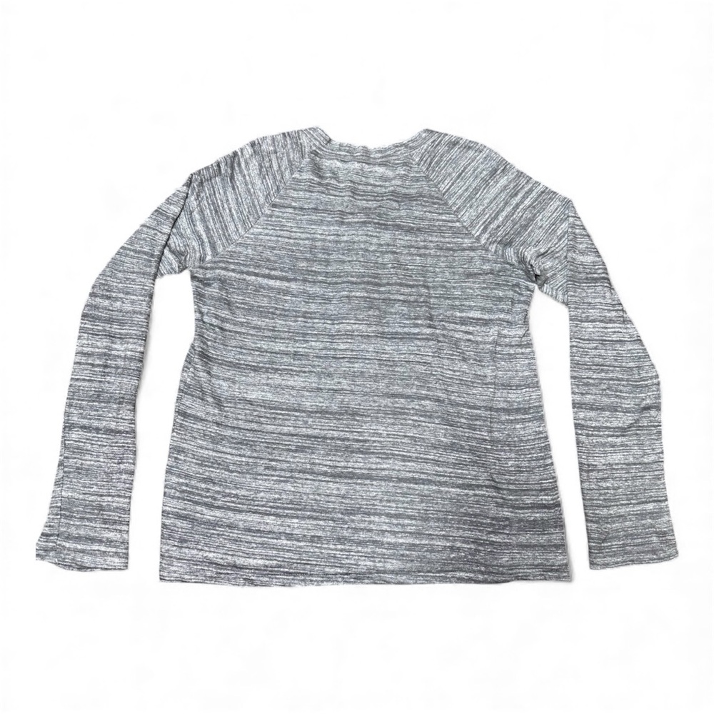 Anthropologie Stateside Gray Henley Top 100% linen Women's Large NWT Made in USA - Picture 6 of 9